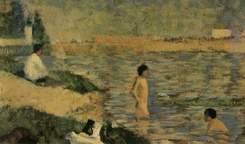 Georges Seurat Bathers of Asnieres oil painting image